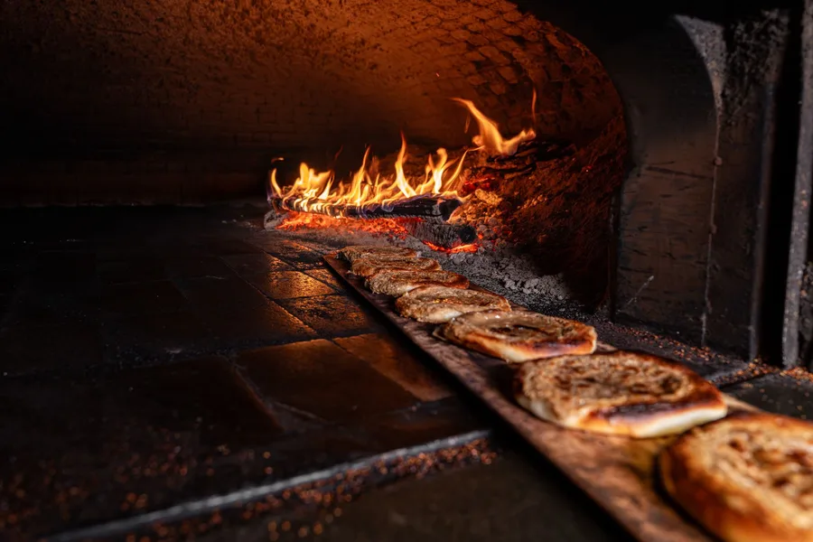 The wood oven