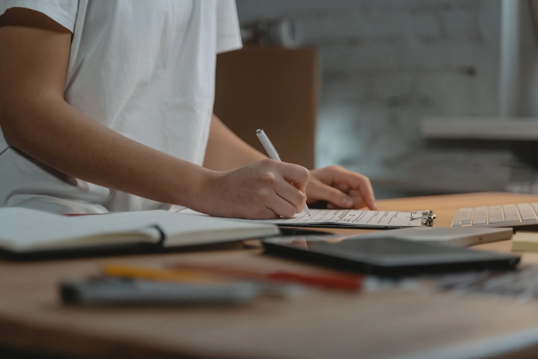 Strong personal portrait with editorial typography and credibility logos