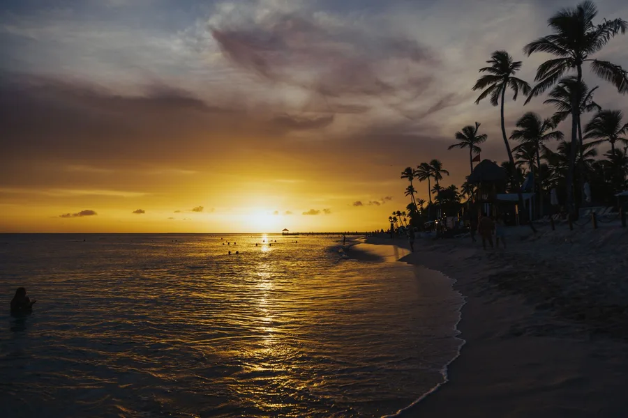 Sunset from the beach
