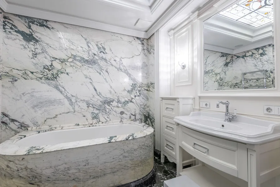 Marble bathroom