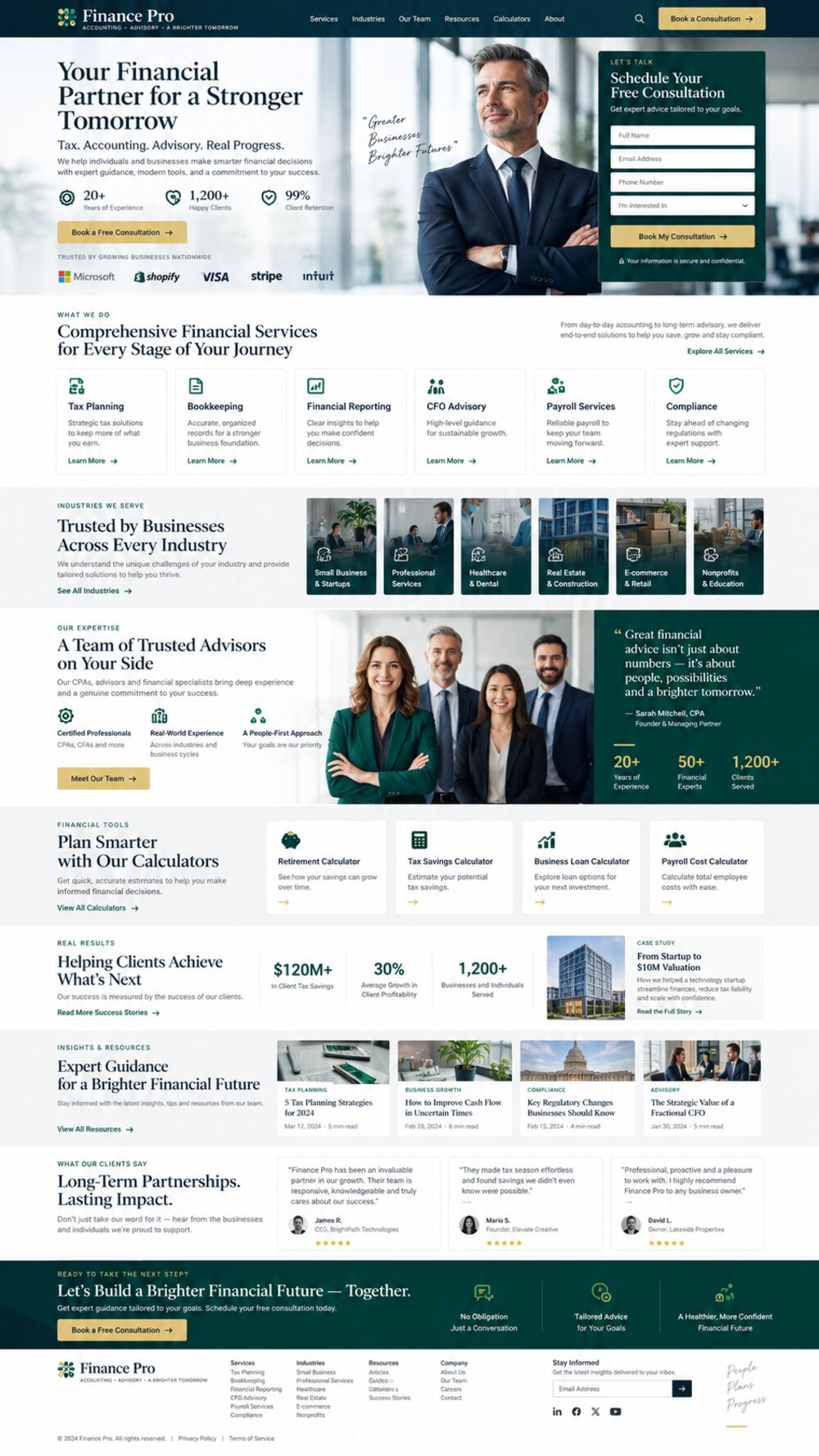 Abstract financial visualization with restrained executive imagery