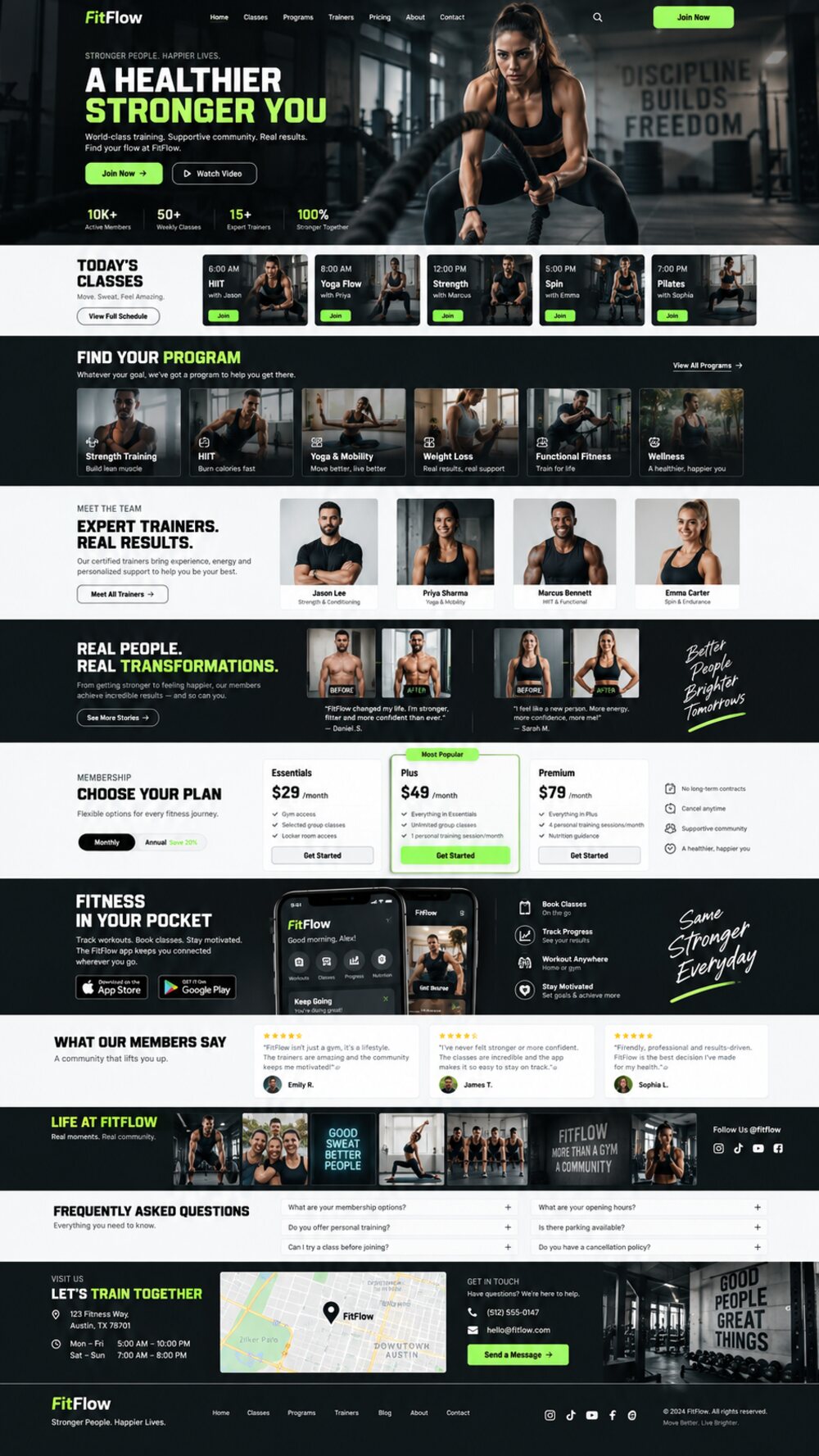 Ảnh vận động viên năng lượng cao với typography khổ lớn